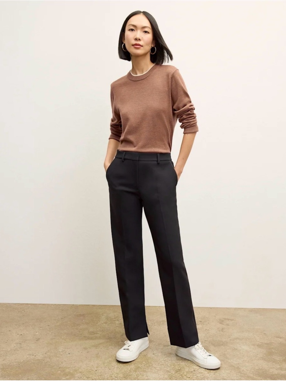 MM LaFleur The Sella Pant Black Luxe Wool